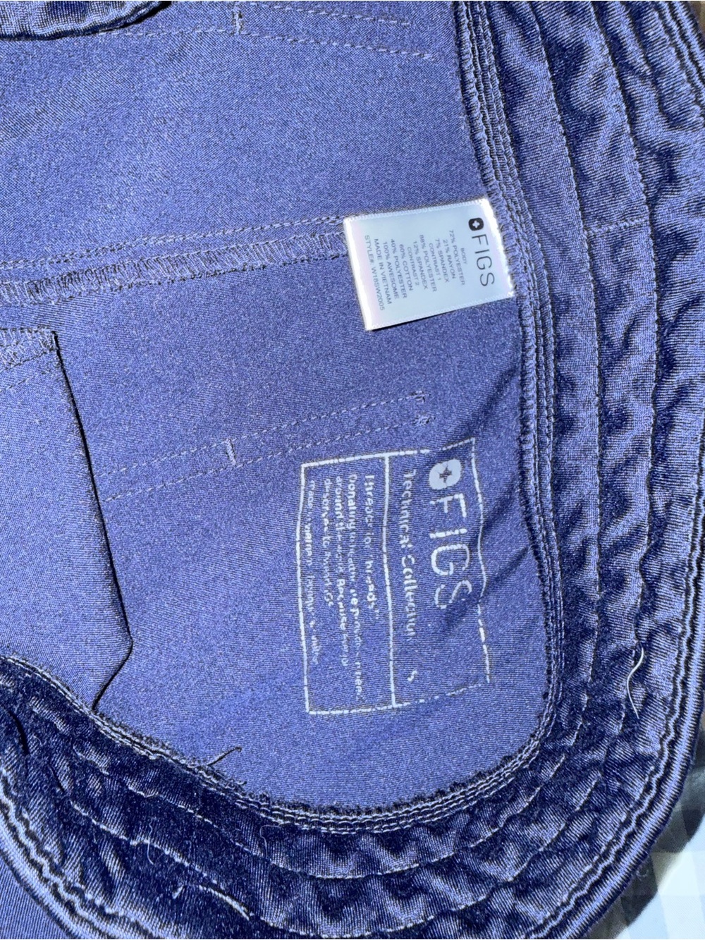 Navy Figs Jogger Scrub Pants - Picture 2 of 2